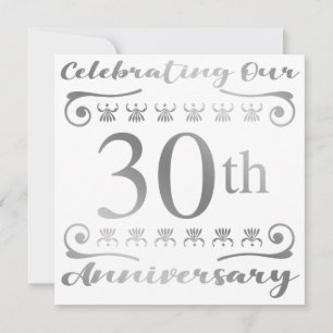 30th Wedding Anniversary Card