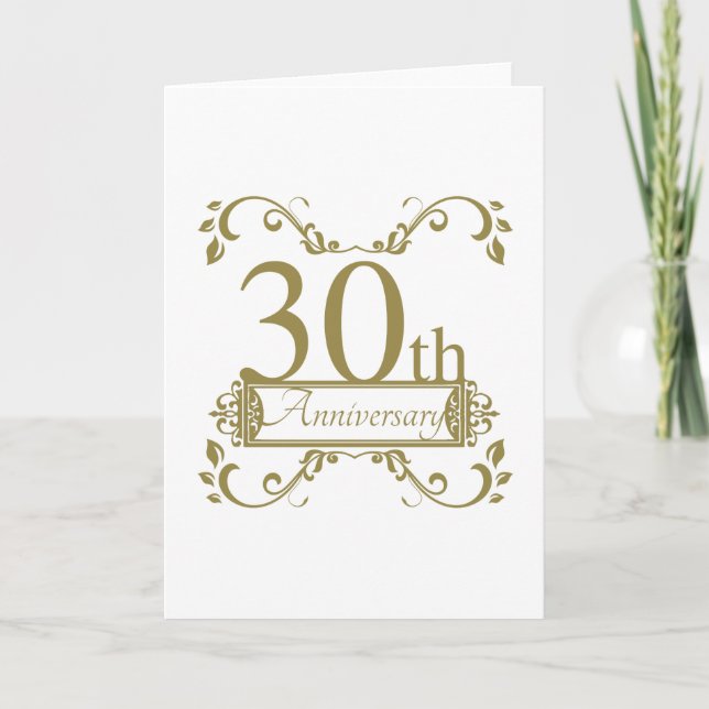 30th Wedding Anniversary Card (Front)
