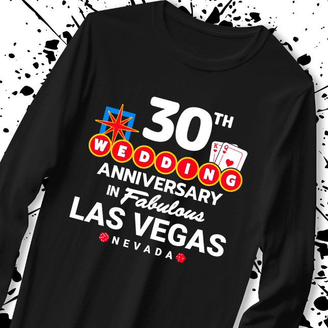 30th Wedding Anniversary Couples Las Vegas Trip T-Shirt (Creator Uploaded)