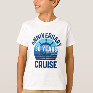 30th Wedding Anniversary Cruise 30 Years Couples V T-Shirt