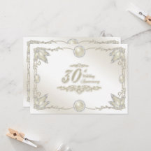 30th Wedding Anniversary Invitation