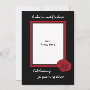 30th Wedding Anniversary Invitation Photo