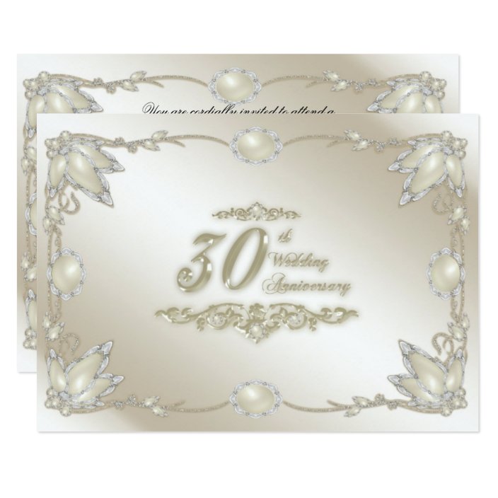 30th Wedding Anniversary RSVP Invitation | Zazzle.co.nz