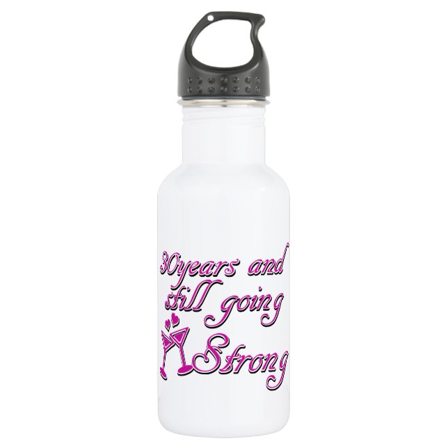 30th year anniversary designs 532 ml water bottle (Front)