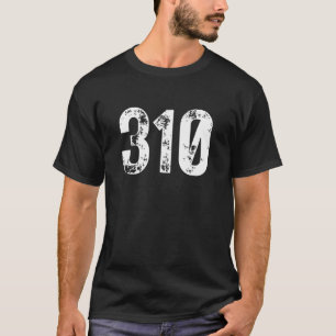 310 Area Code Los Angeles CA Mobile Telephone Area T-Shirt