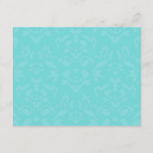 311-Aqua Blue Flame RSVP Card
