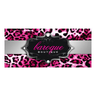 311 Baroque Boutique   Hot Pink Leopard Rack Card