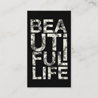311 Beautiful Life Hibiscus Typography Business Card