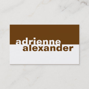 311-Boldly Simplistic Chocolate Business Card