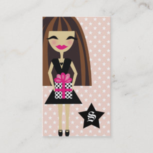 311-BRUNETTE/STAR/GIFT BUSINESS CARD