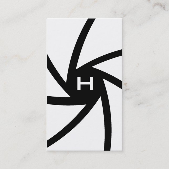 311-CAMERA READY | BLACK AND WHITE BUSINESS CARD (Front)