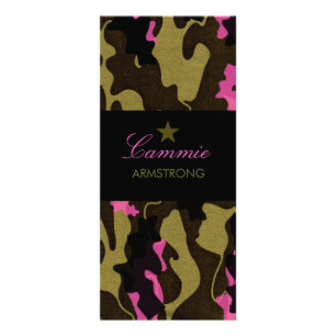 311 Camo Star Pink Rack Card
