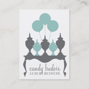 311 Candy Budoir Robin Blue Grey Business Card