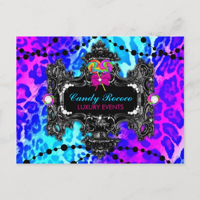 311 Candy Wonderland Leopard Postcard (Front)
