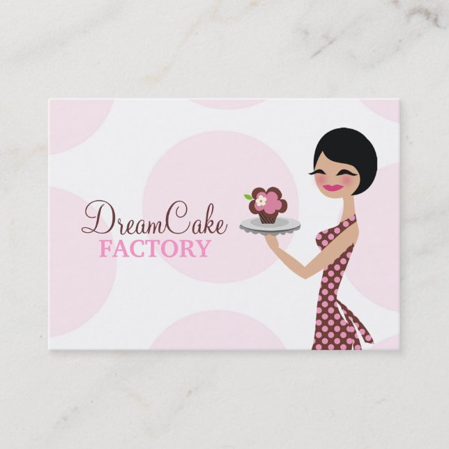 311 Carlie the Cupcake Cutie Apron Business Card (Front)