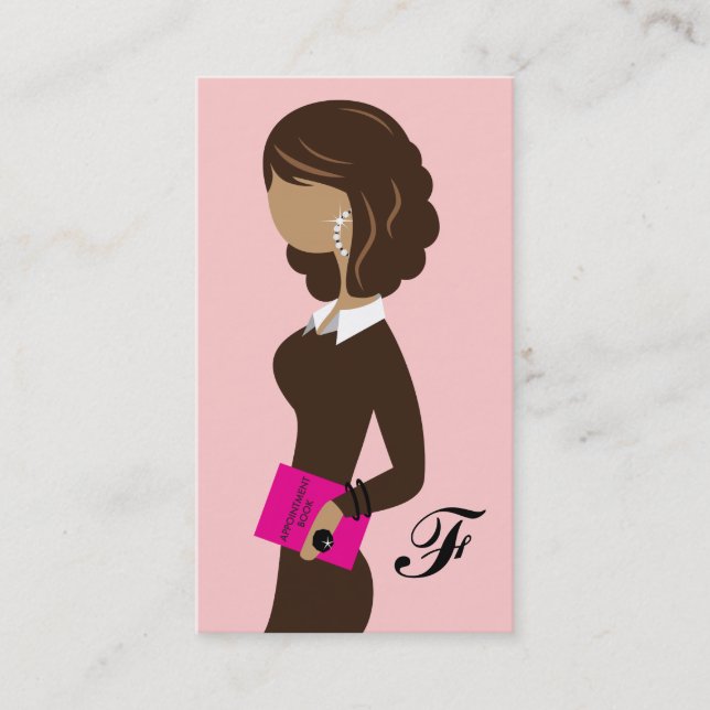 311 CEO Fashionista Appointment Book Business Card (Front)