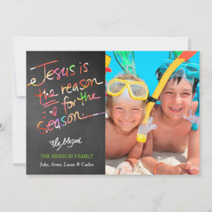 311 Cheerful Jesus is the Reason for the Season Holiday Card