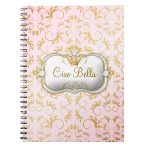 311 Ciao Bella Golden Divine Pink Notebook