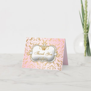 311 Ciao Bella Golden Divine Pink Thank you Card
