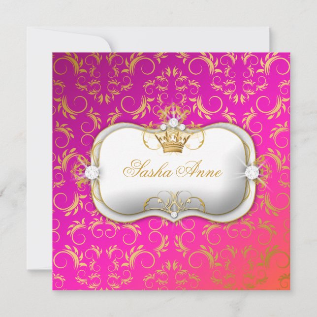 311 Ciao Bella Golden Wild Sunset Kiss Invitation (Front)