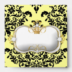 311 Ciao Bella & Lovey Dovey Damask Lemon Envelopes