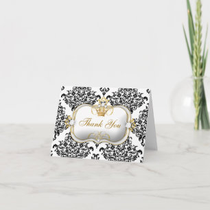 311 Ciao Bella & Lovey Dovey Damask Thank You Card