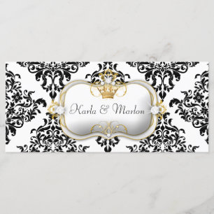 311 Ciao Bella Lovey Dovey Damask Wedding Program Programme