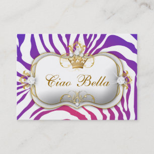 311-Ciao Bella Purple Fade Appointment Card