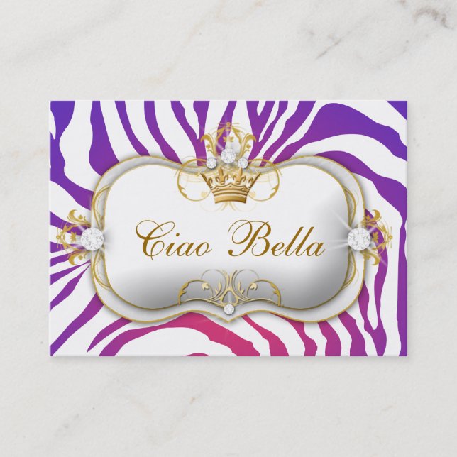 311-Ciao Bella Purple Fade Appointment Card (Front)