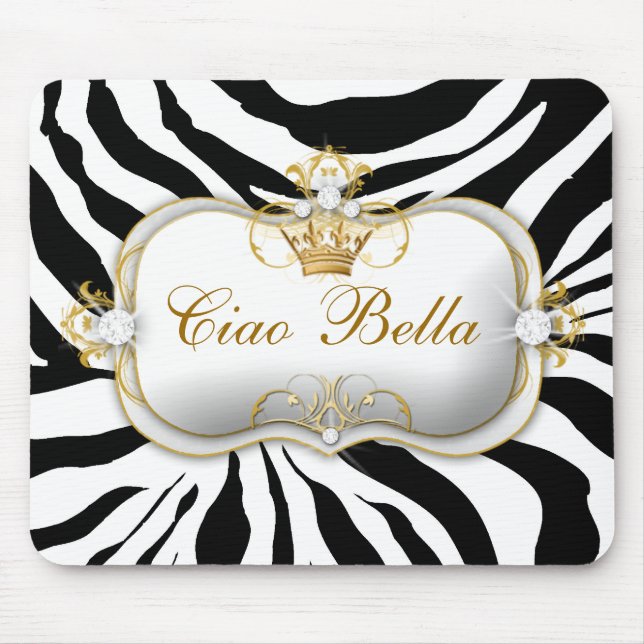 311 Ciao Bella Zebra Stripes Mouse Pad (Front)