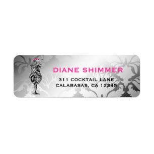 311 Cocktails & Lace Lingerie Address Labels