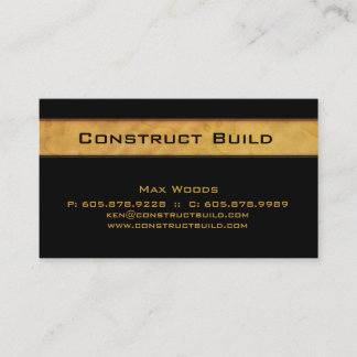 311 Construction Contractor Business Card Wood Gra