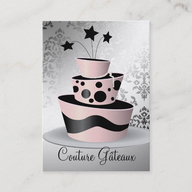 311 Couture Gâteaux Premium Pearl Paper Business Card (Front)
