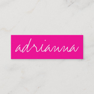 311 Custom Name Business Card Hot Pink