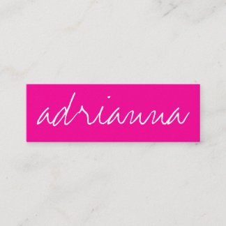 311 Custom Name Business Card Hot Pink