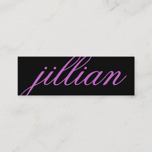 311 Custom Name Business Card Purple (Front)