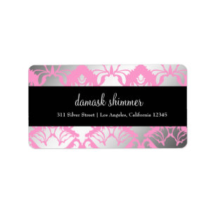 311 Damask Shimmer Pink Label
