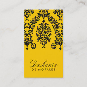 311-Dashing Damask Bee Business Card