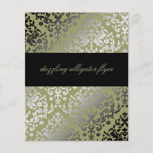 311-Dazzling Damask Alligator (Front)