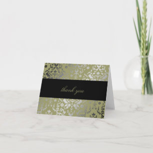 311 Dazzling Damask Alligator Thank You Card