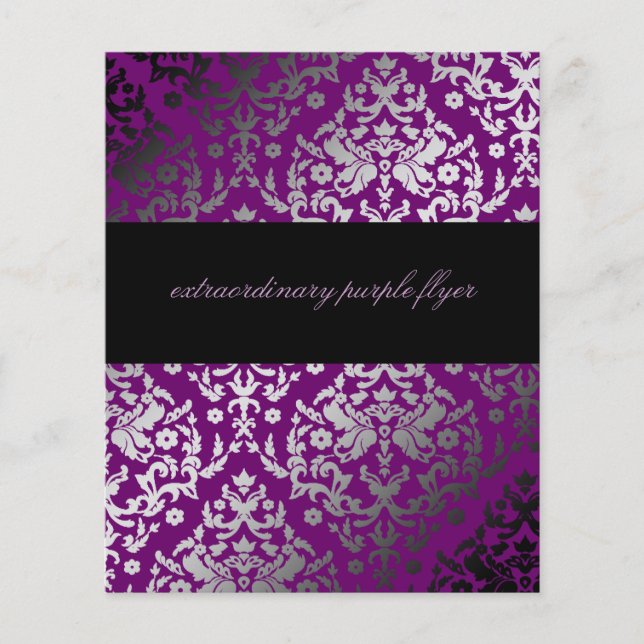 311-Dazzling Damask Extraordinary Purple Flyer (Front)