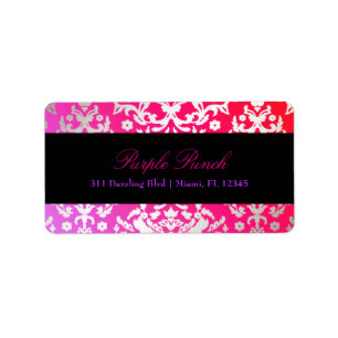 311-Dazzling Damask Purple Punch Label