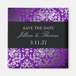 311-Dazzling Damask Vivacious Violet Magnet