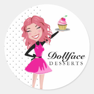 311 Dollface Desserts Blondie Classic Round Sticker