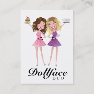 311 Dollface Duo Brunetter Blonde Ombre Business Card