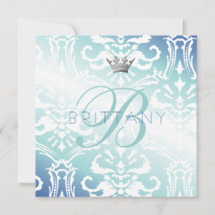 311 Enticingly Aqua Teal Invite