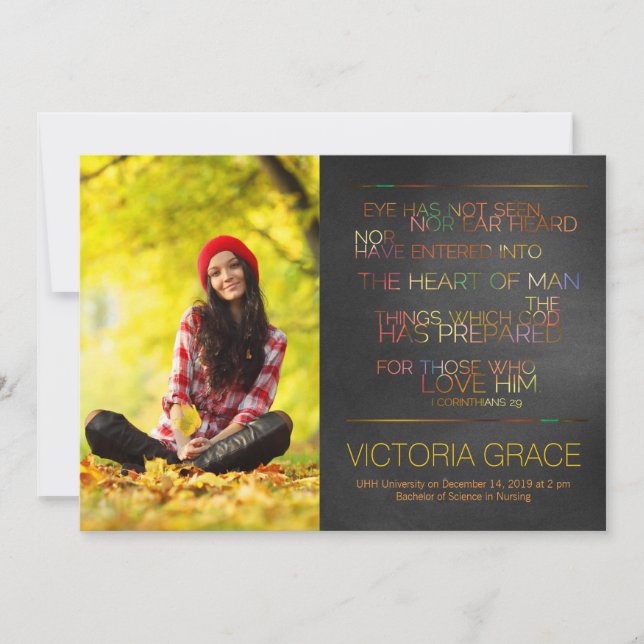 311 Eye Has Not Seen Graduation Announcement (Front)