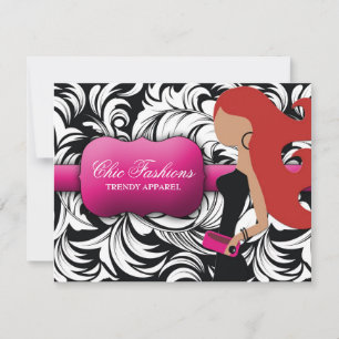 311-Fashionista Gift Card   Red Head
