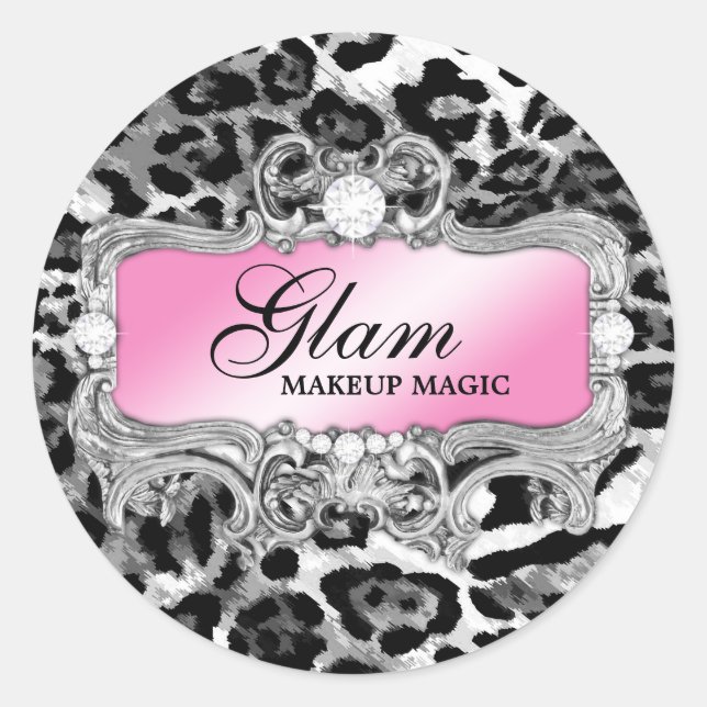 311 Glam Crazy Sticker Black Leopard (Front)