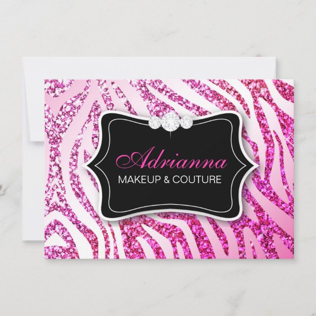 311 Glitter Zebra Pink Gift Certificate (Front)